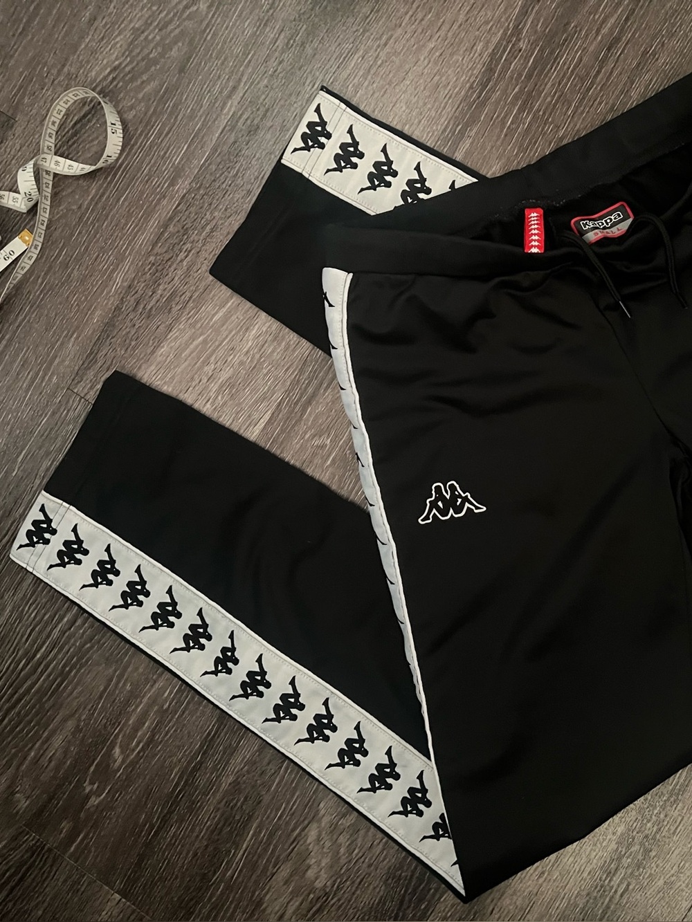 Kappa Womens Logo Track Pants Black White - Picture 10 of 10